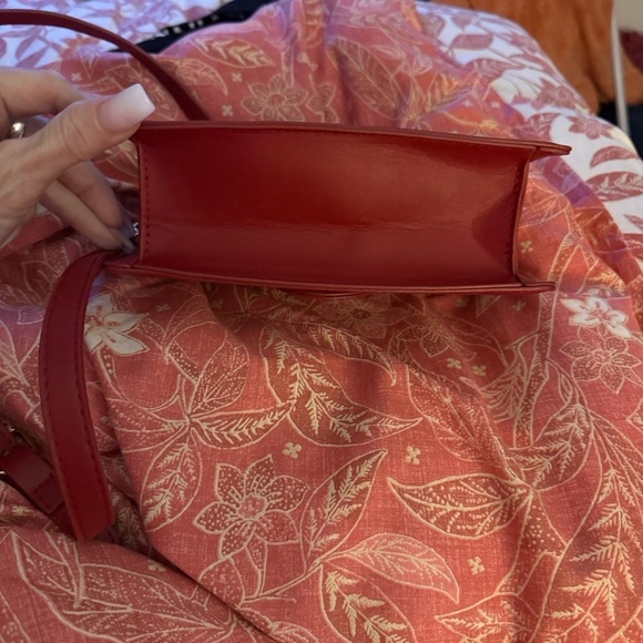 Cherry Print White and Red Women's Bag - Picture 6 of 10